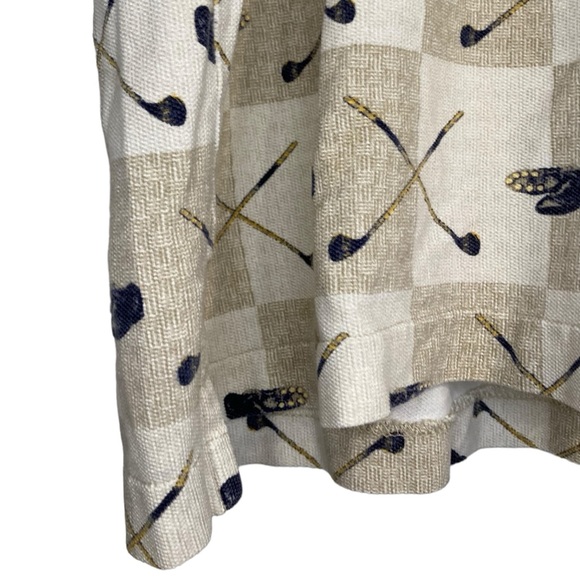 Mens Vintage St. John's Bay Cream and Tan Golfer Golf Club Polo Shirt Size XL - Picture 6 of 17